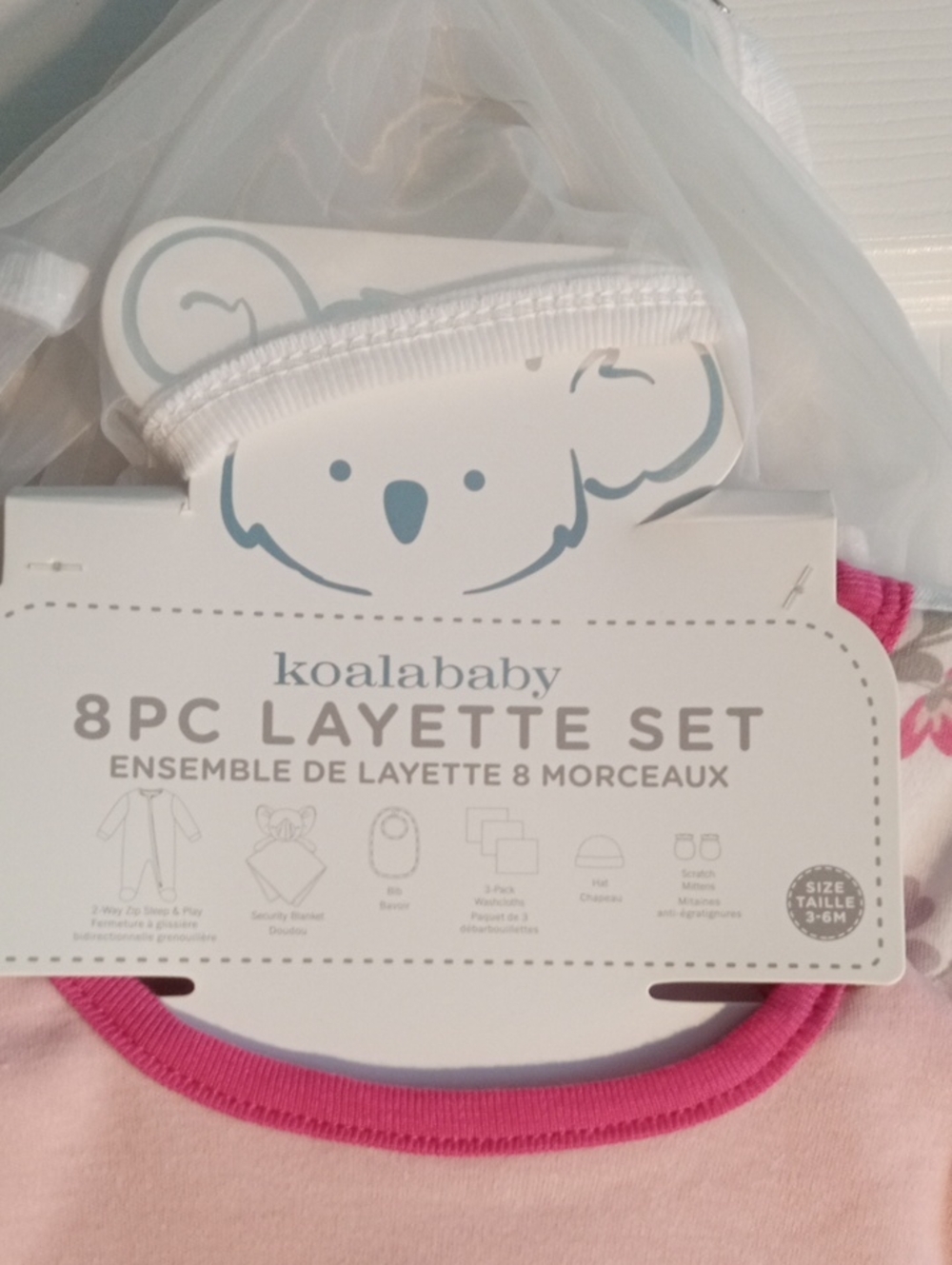 KOALABABY GIRLS  8 PC LAYETTE SET 3-6 MONTHS - Picture 3 of 15